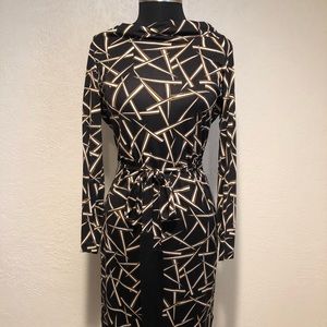 Diane Von Furstenberg long sleeve printed dress